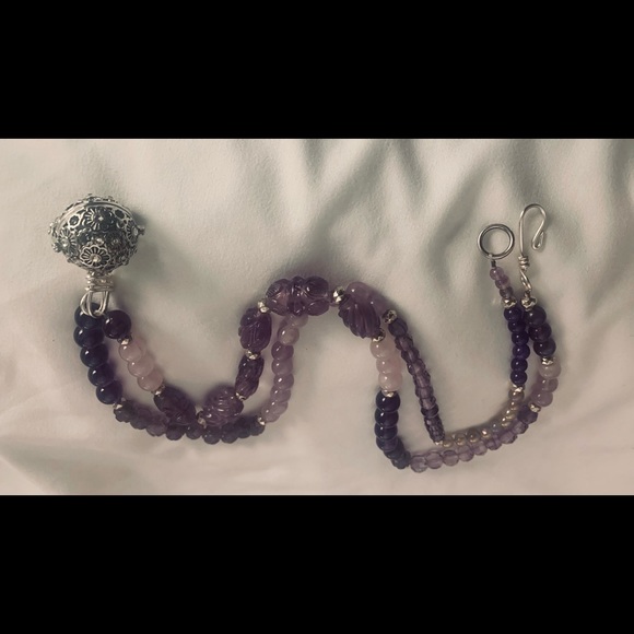 Handmade Mala Prayer Bead Necklace 108 Beads - Picture 2 of 11